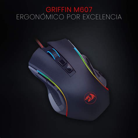 Redragon M602 Ratón para juegos con cable RGB retroiluminado