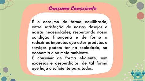 Texto Sobre Consumo Consciente - Dinâmica # Jogo da Velha do Consumo Consciente e Sustentável – Cadê Meu ...