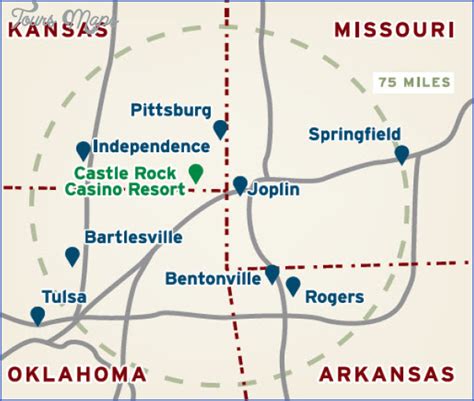 Kansas Casino Map - ToursMaps.com