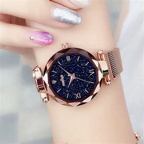 Luxury Women Watches Magnetic Starry Sky Female Clock Quartz Wristwatch Fashion Ladies Wrist