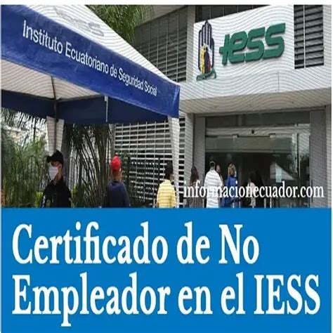 Certificado de no empleador IESS solicitud en línea 2024 brenp