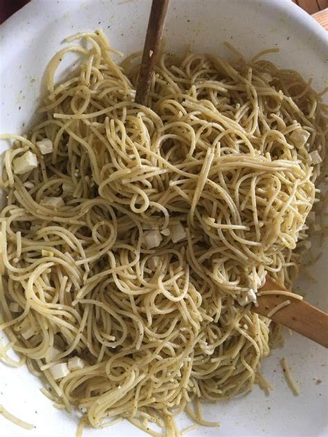 Knoblauch Spaghettisalat Rezept Mit Bild Kochbar De