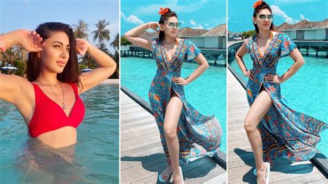 Shefali Jariwala Pouts As She Poses In Black Bikini