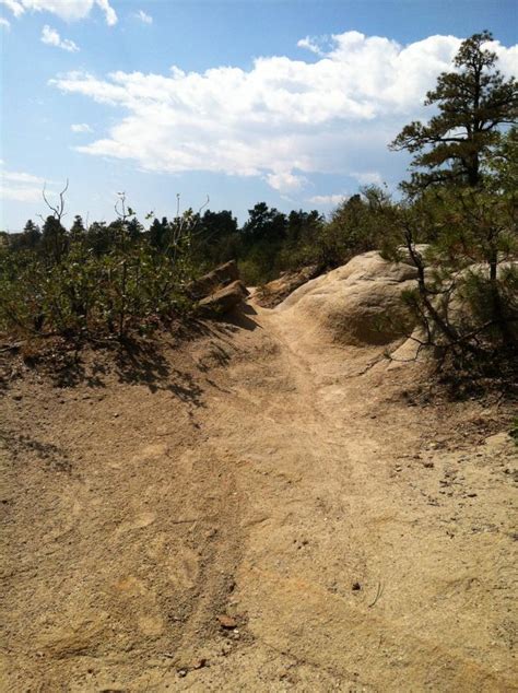 Palmer Park Mountain Bike Trail In Colorado Springs Colorado