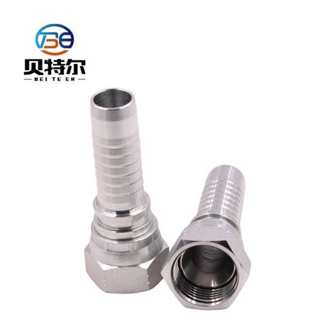 Jic Female Carbon Steel Galvanized Straight Hydraulic Hose Connectors