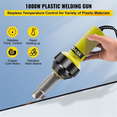 Vevor Roofing Welder Pvc Welding Gun Pcs W V Hot Air Welding Tool Kit
