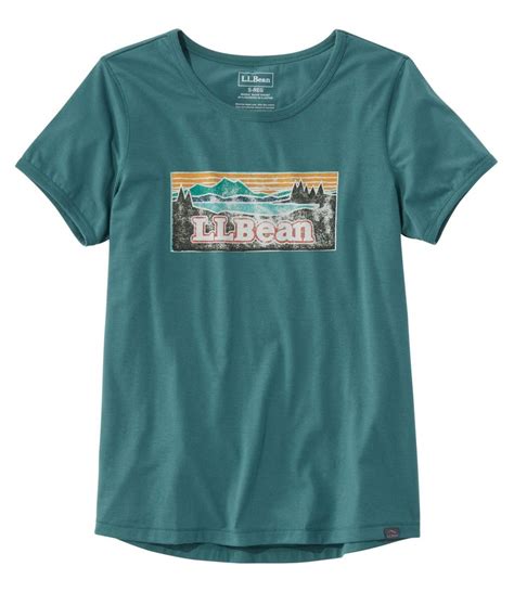 Womens Llbean Graphic T Shirt Short Sleeve Shirts And Tops At Llbean