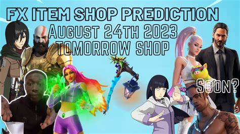 August 25th 2023 Fortnite Item Shop Confirmed Fortnite Early Item Shop Prediction August 25th