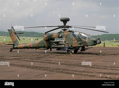 Ah64 Apache Helicopter Of Japan Ground Self Defence Force Stock Photo