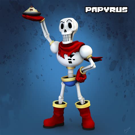 Brice Roussillon Papyrus Undertale Character 3d Print