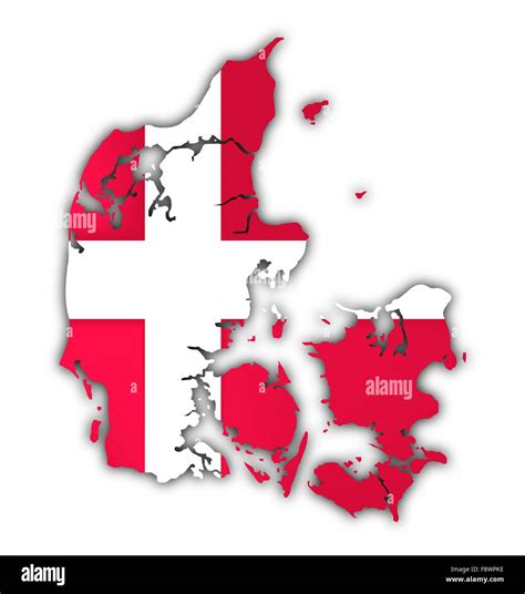 Denmark Flag Map Hi Res Stock Photography And Images Alamy