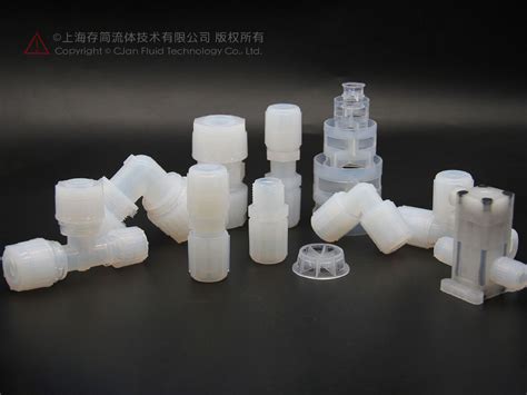 High Purity Pfa Fittings Tubing Valves For Semiconductor Cjan