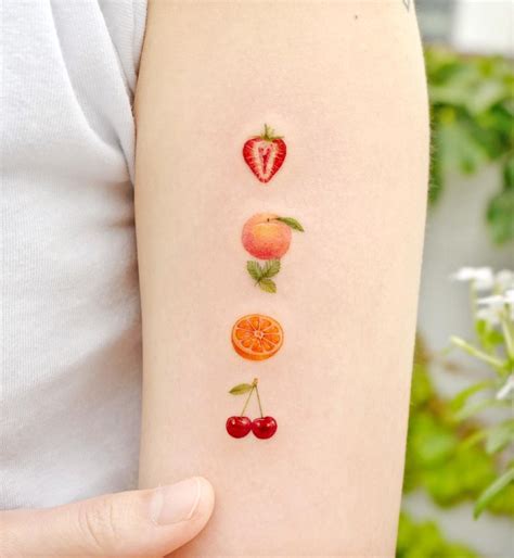 Top 64 Tattoos Of Fruit Latest In Cdgdbentre