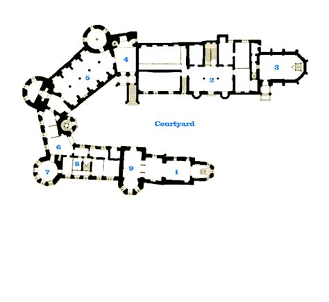 Great Castles - Schloss Hohenzollern Floor Plan