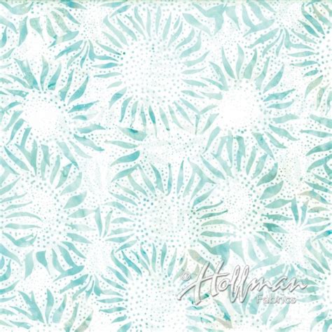 Hoffman California Aquarius Bali Sunflower Batik Fabric