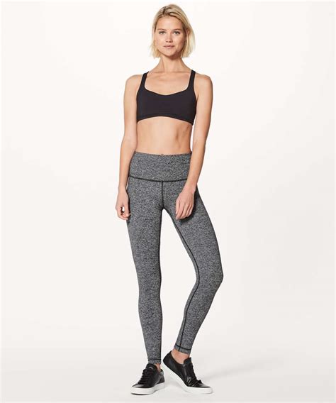 Lululemon Wunder Under Hi Rise Tight Heathered Black Lulu Fanatics