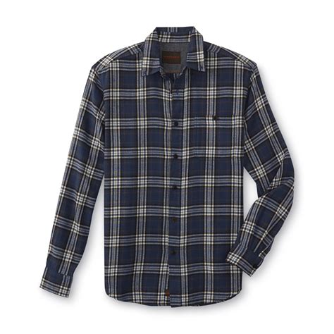 Northwest Territory Mens Button Front Flannel Shirt Plaid Kmart