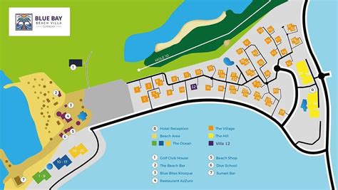 Plattegrond The Blue Bay Beachvilla