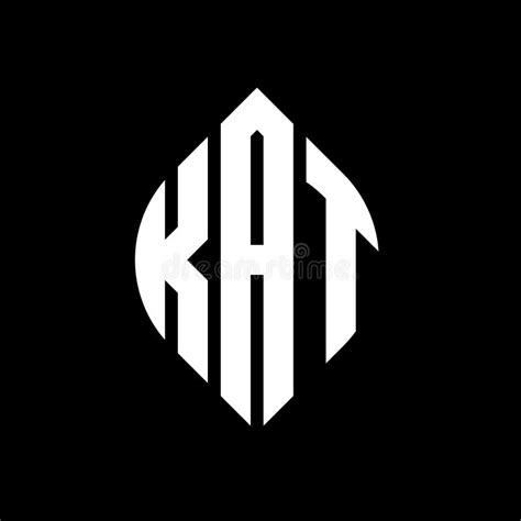 KAT Circle Letter Logo Design with Circle and Ellipse Shape. KAT ...