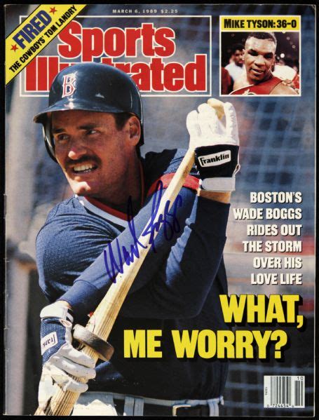 Lot Detail Wade Boggs Boston Red Sox Signed Sports Illustrated