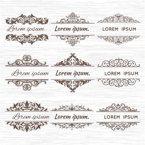 Premium Vector Ornate Frames And Scroll Elements