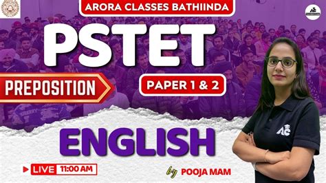 Pstet English Preparation Pstet Paper Preposition By