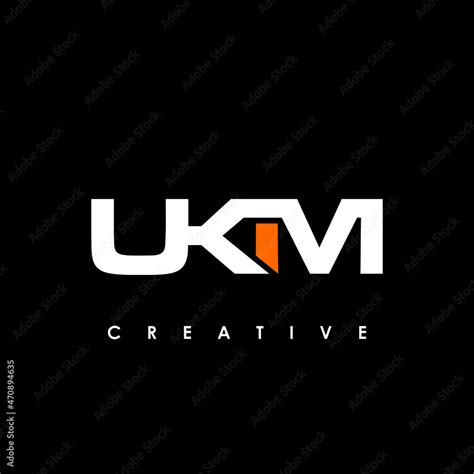 UKM Letter Initial Logo Design Template Vector Illustration Stock ...