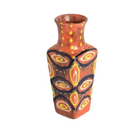 Square Vase Large 8 Inch Earthworks Pottery
