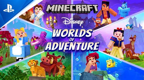 Minecraft Disney Worlds Of Adventure Launch Trailer PS4 Games YouTube