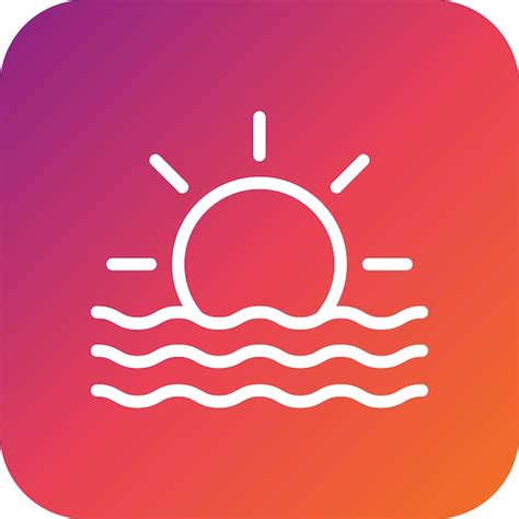 Premium Vector Sun Rise Vector Icon Design Illustration