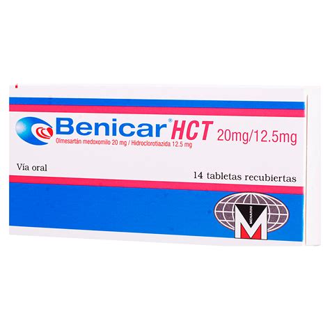 Benicar Hct Menarini 20125 Mg X 14 Tabletas