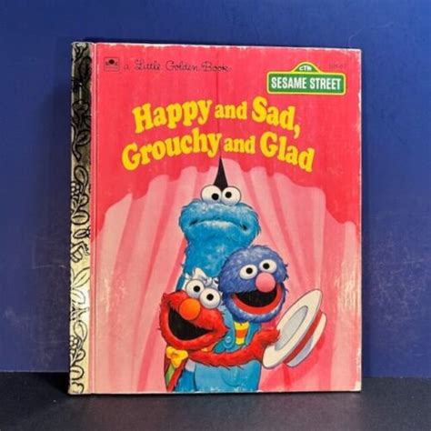 Little Golden Book Happy And Sad Grouchy And Glad 1993 Sesame Street 108 67 Ebay