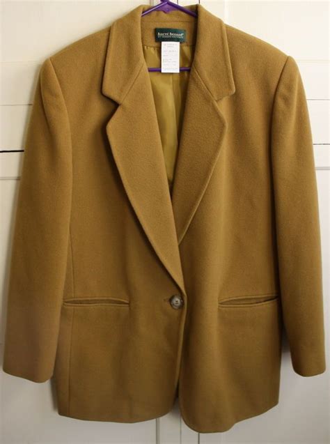 Vintage Harve Benard By Benard Holtzman Blazer Jacket Size 14 Wool Cashmere Harvebenard