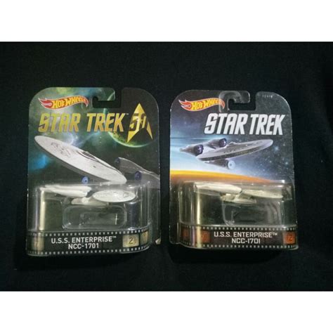 Hot Wheels Star Trek Retro Entertaiment Uss Enterprise NCC Shopee Malaysia