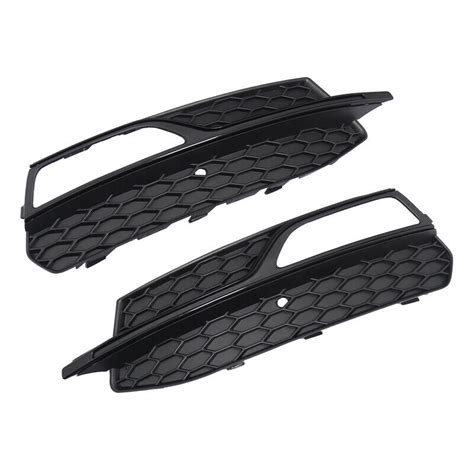 Honeycomb Front Bumper Fog Light Grille Covers For 2013 2016 Audi A3 S