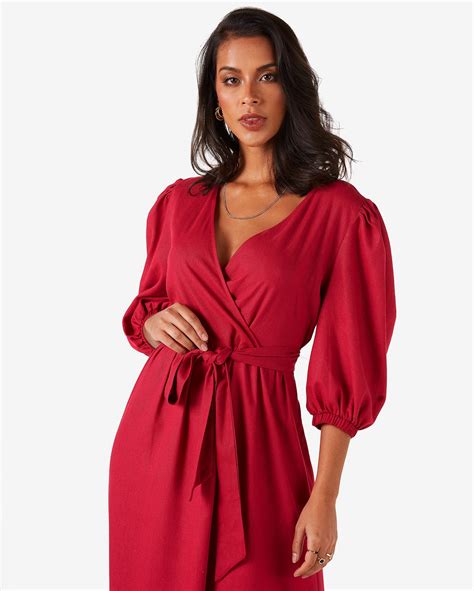 Riachuelo Vestido Longo Feminino Evas Uma Maria Amarra O Linho Rosa