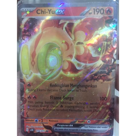 Jual KARTU POKEMON CHI YU Ex RR INDONESIA HOLO Shopee Indonesia