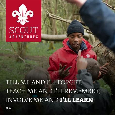 Teach Me And Ill Remember Scout Quotes Scout Cubs Quote