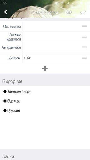 ~Шаблон инвентаря~ | Wiki | 🍁🌟 Ролевая 🌟🍁 Amino