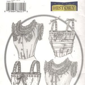 Butterick Misses Camisole Pattern Making History HISTORICAL LINGERIE Style Womens Sewing