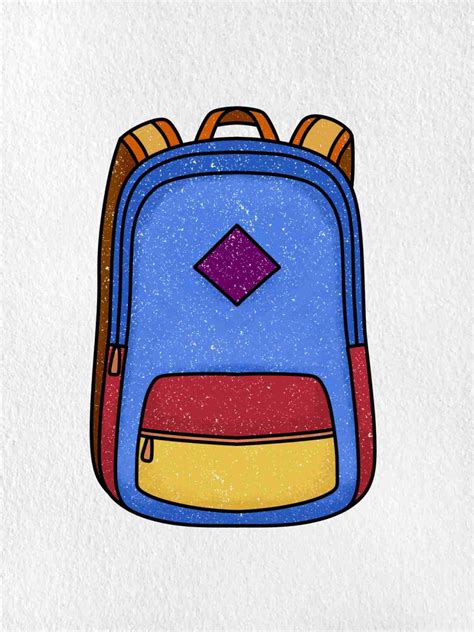 How to Draw a Backpack - HelloArtsy