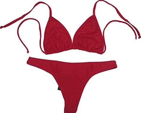 Princesa Carioca Brasil Damen Bikini Teilig Push Up Bademode Aus Brasilien Model Thaynara Rot