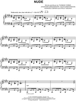 NUDE Sheet Music Arrangements Available Instantly Musicnotes