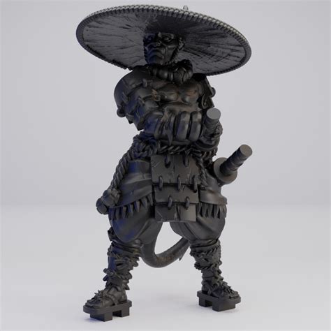 Hot Goblin 鬼人族侍戦士ミニチュア ホットゴブリン 二刀流浪人 TRPG