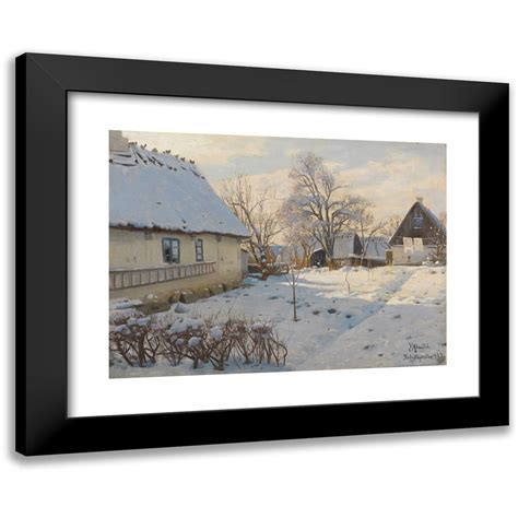 Peder Mørk Mønsted 24x19 Black Modern Framed Museum Art Print Titled