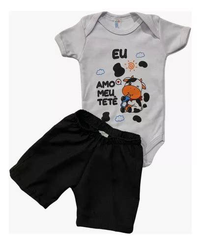 Conjunto Infantil Vaquinha Menino Eu Amo Tete Mesvers Rio