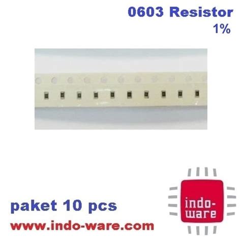 Jual 680 Ohm 680 R 6800 RESISTOR SMD 0603 1 PAKET 10 PCS RESISTOR