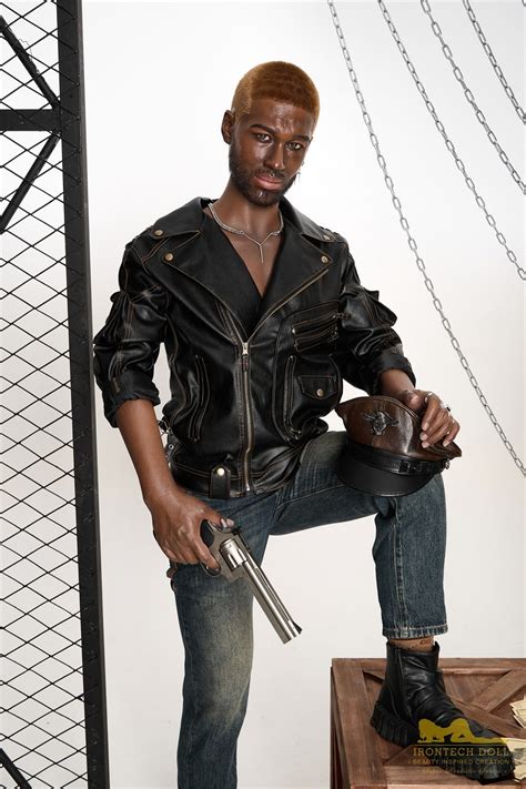 Ircontech Bill Cm M Head Full Silicone Black Realistic Cops Male Love Sex Doll For Sale