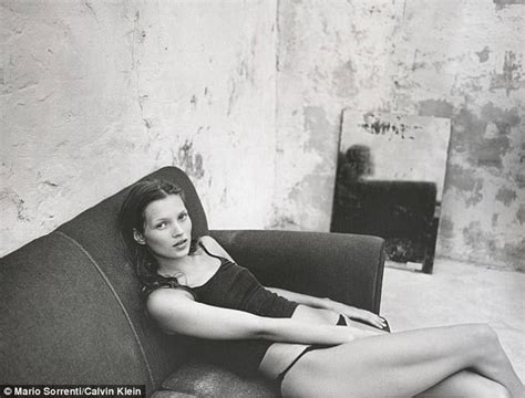 Kate Moss Poses Naked In Iconic Calvin Klein Advert Daily Mail Online