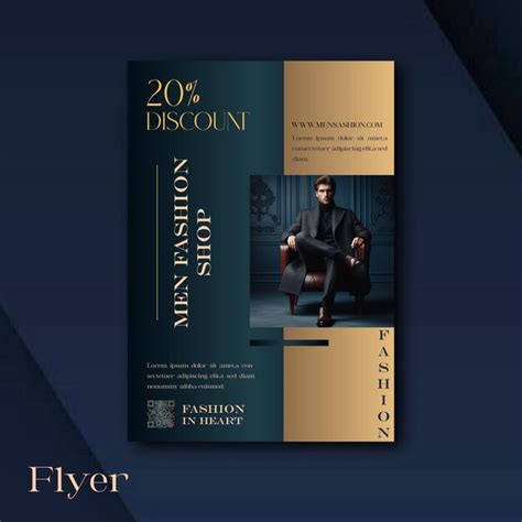 Premium Vector Men Luxury Flyer Design
